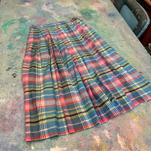 jcpenney Skirts 8s Colorful Plaid Skirt Poshmark